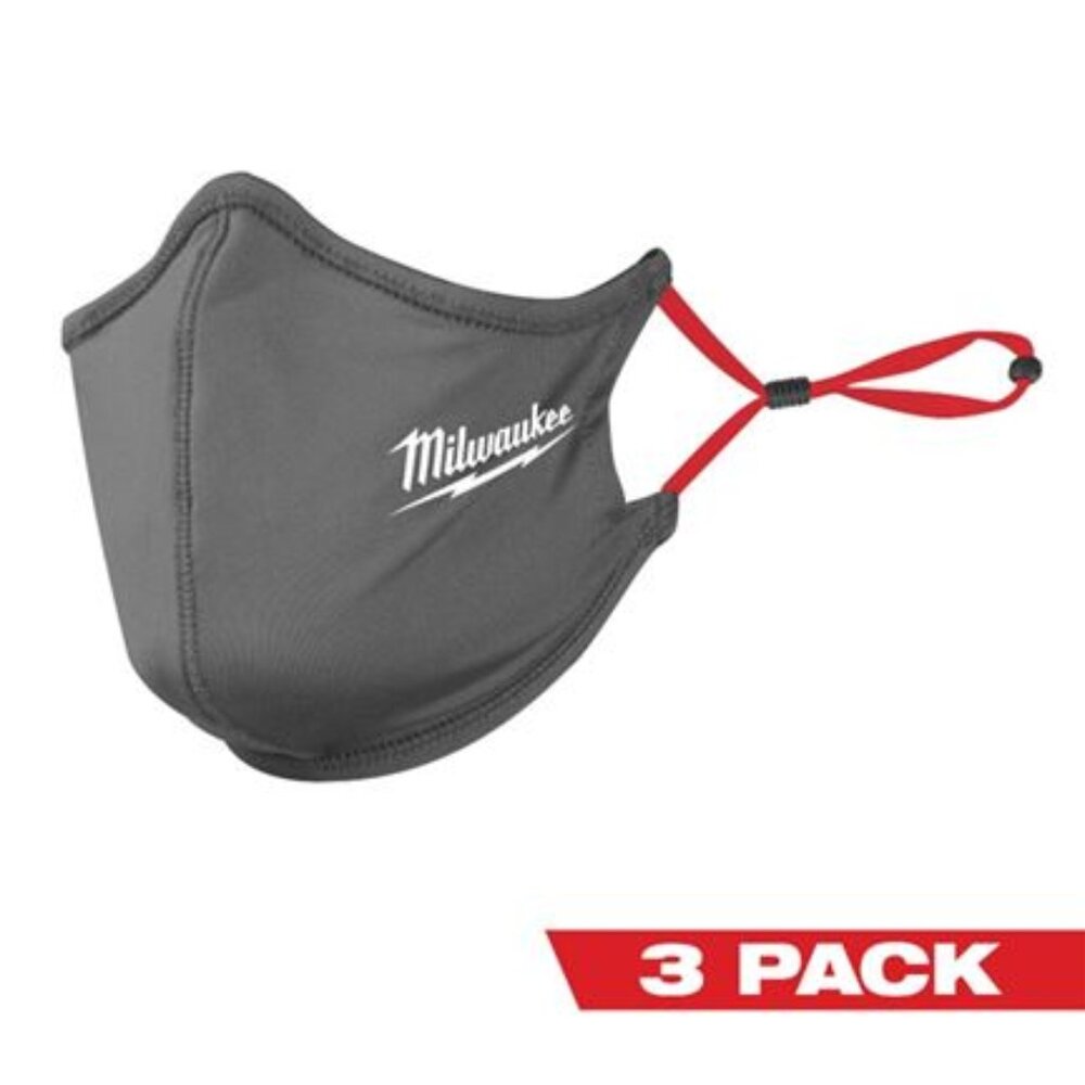 Milwaukee 2-Layer Reusable Face Mask 3 Pack